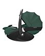 8052047111_2024_maxicosi_carseat_babycarseat_pebble360pro2_green_essentialgreen_fullreclinepositionwithcanopy_side