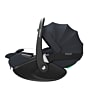 8052750111_2024_maxicosi_carseat_babycarseat_pebble360pro2_grey_essentialgraphite_fullreclinepositionwithcanopy_side